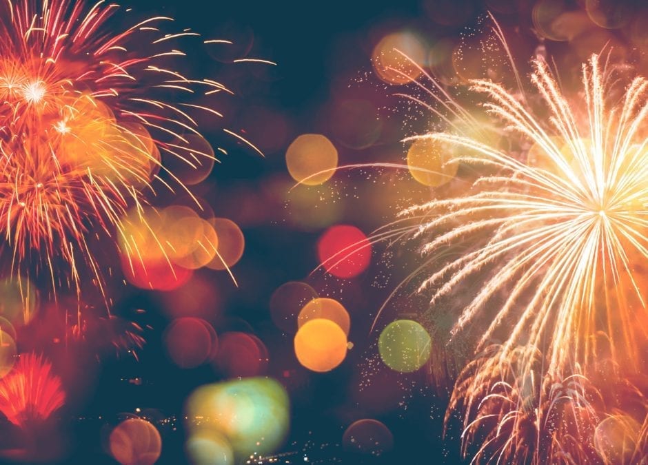 Fireworks for New Year Intention Setting